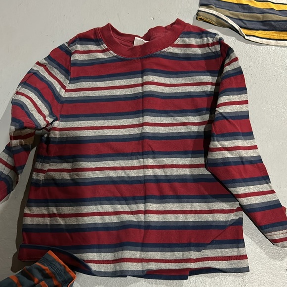 Lot 5 long sleeved toddler boy cotton play shirts - Picture 4 of 11